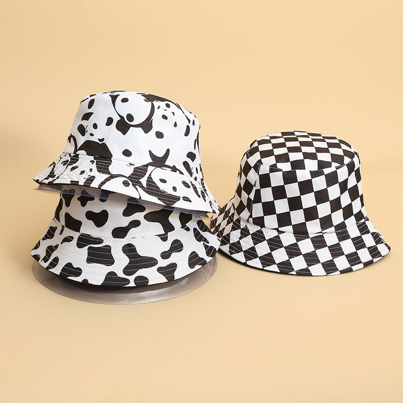 Holy Cow Print Bucket Hats