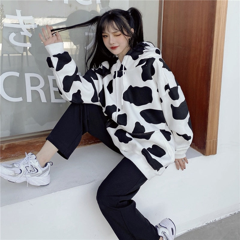 Holy Cow Printed Women Hoodie