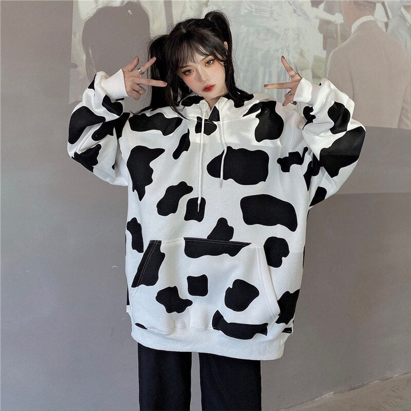 Holy Cow Printed Women Hoodie