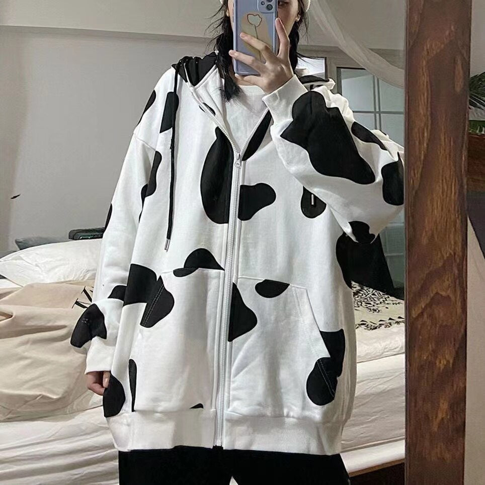 Holy Cow Printed Women Hoodie