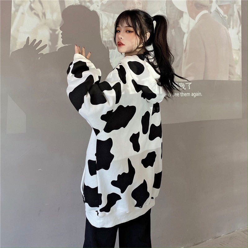 Holy Cow Printed Women Hoodie